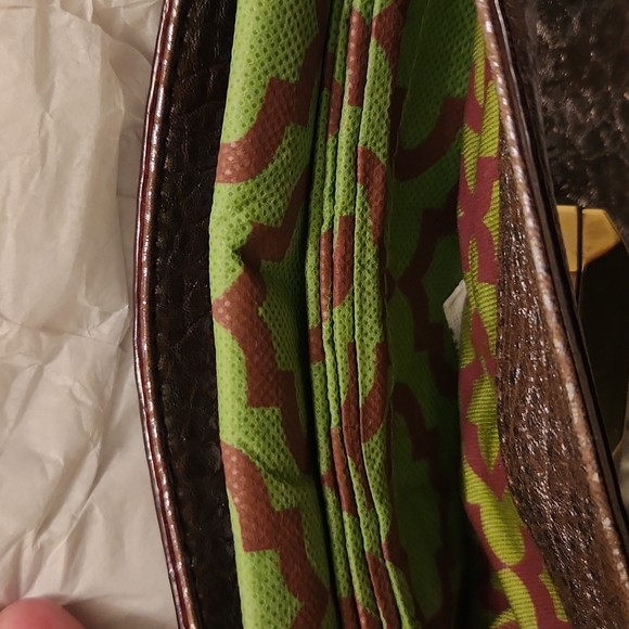 Oryany Leather Handbag NWT Small Turnlock dustbag included $268 - Picture 7 of 8